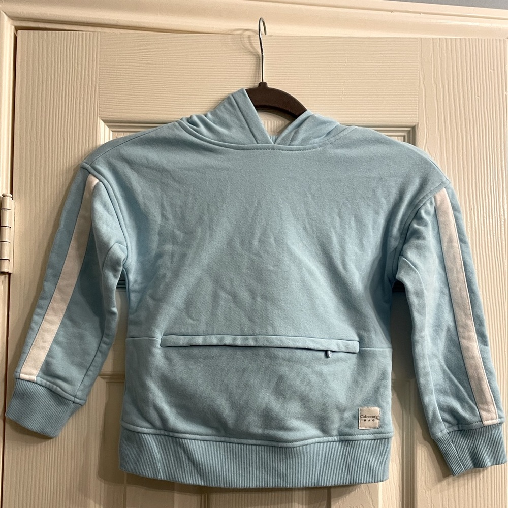 Cubcoat hoodie, baby blue bunny plushie